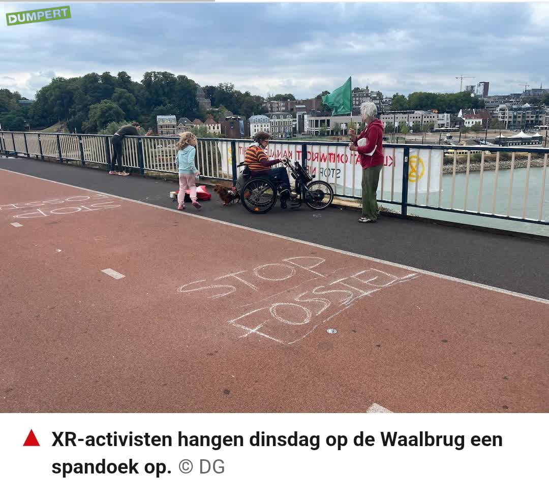 Bejaarde demonstrant..