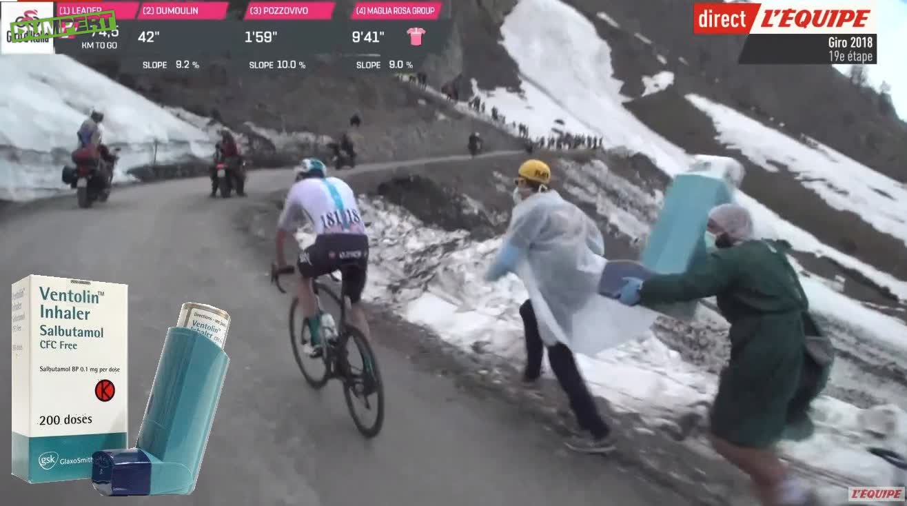Froome krijgt onderweg hulp van longartsen