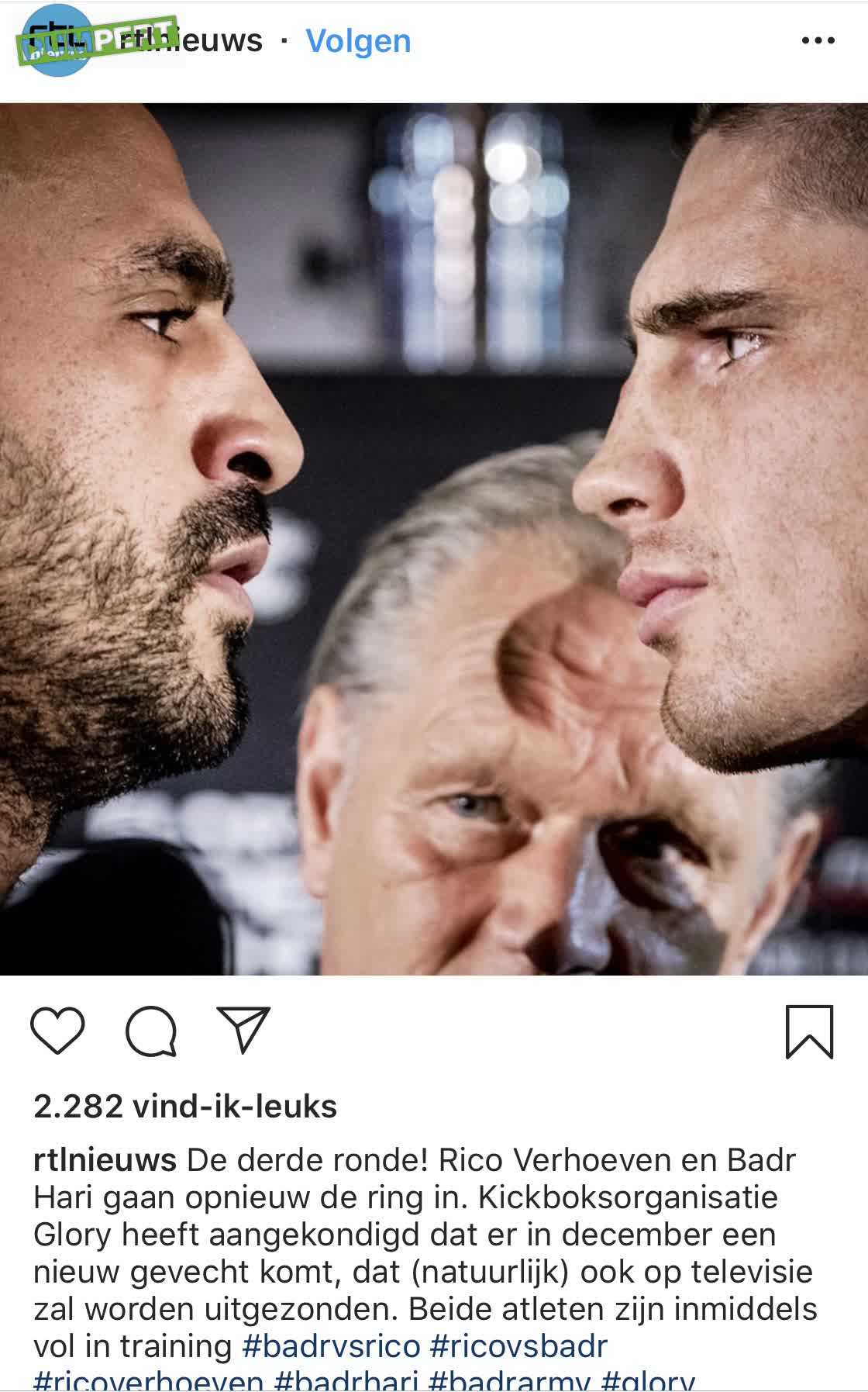 Rico en Badr opnieuw de ring in