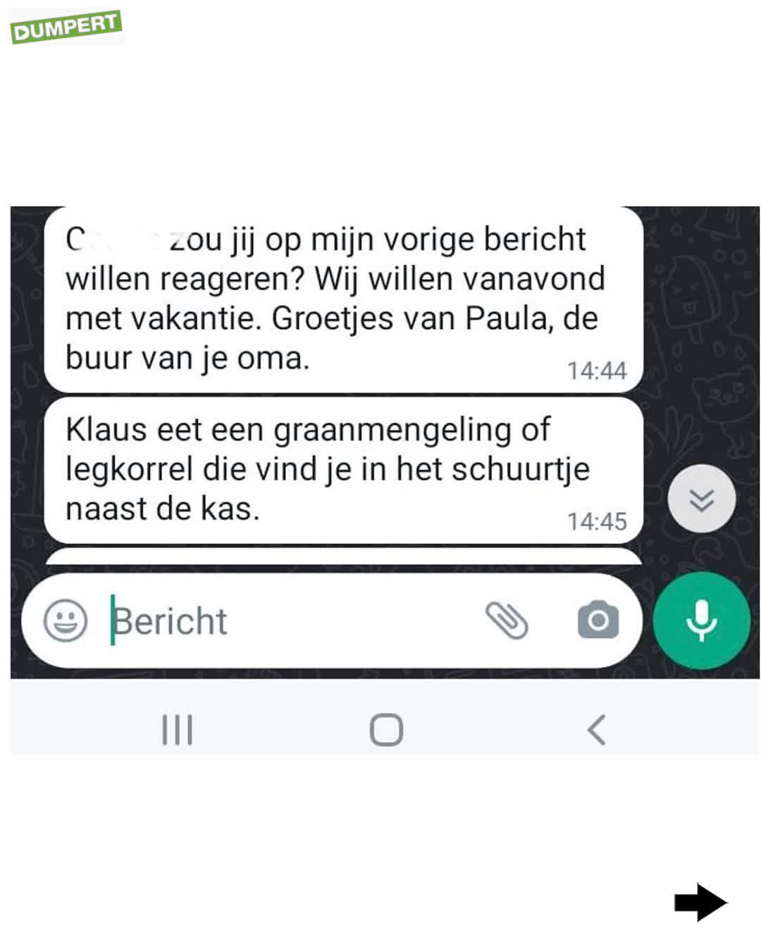 Fijn dat je eens reageert!