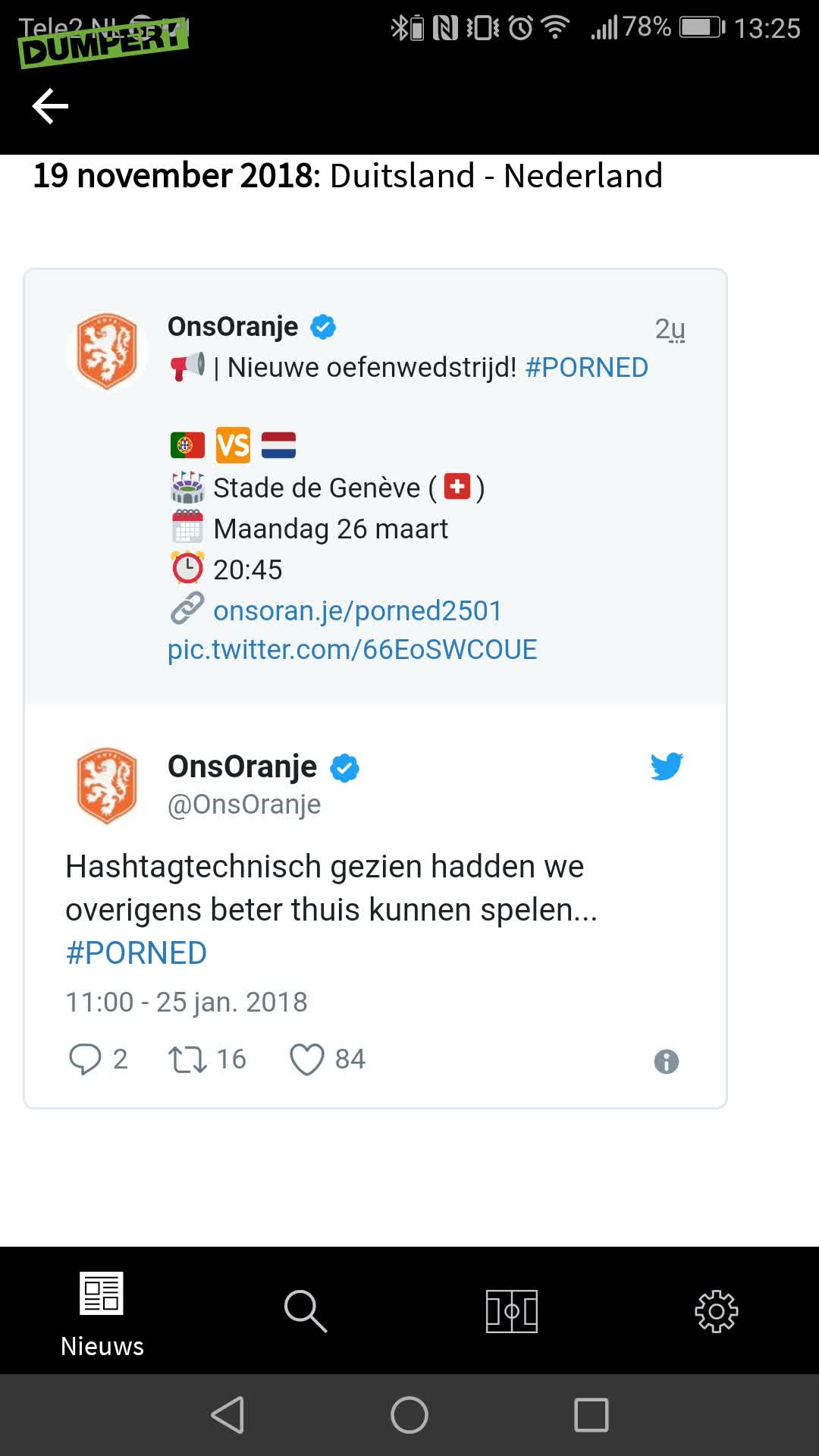 Ondertussen bij de KNVB