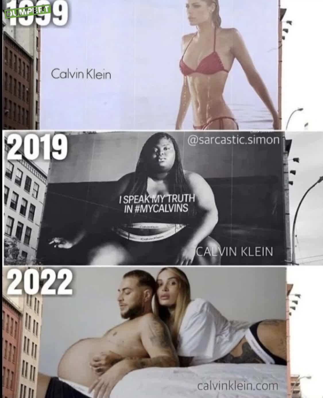 Calvin Klein reclames door de jaren heen