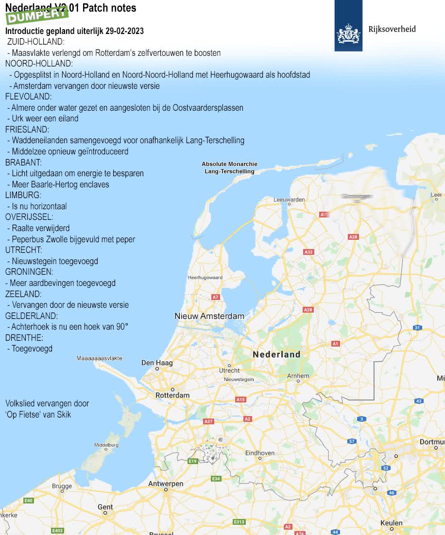 Nederland Versie 2.01 patch
