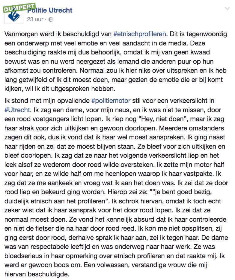 Wijkagent Dennis is PISSED