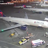 Delta Airbus 321NEO vat vlam aan de gate in Seattle