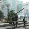 Relschoppertjes vs politie in Brussel