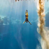 Freediver duikt wereldrecordje