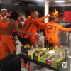 Feest in de kleedkamer