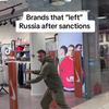 Merken zijn vertrokken uit Rusland