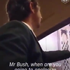 Boosmeneer boos op Bush 