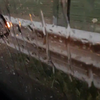 Zachtjes tikt de hagel op het autodak