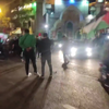 Inwoners Teheran zijn spontaan een straatfeestje begonnen