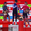 Bak trekken op het podium