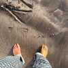 Lekker met de voetjes in het zand 
