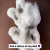 Tattoo van papa genomen 