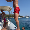 Backflip van de boot