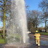 Brandweerman veroorzaakt fontein 