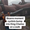 Koning Charles doet een wandeling 
