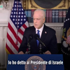 Presidente Biden op Italiaanse televee