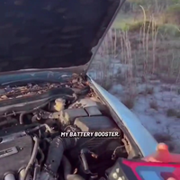 Auto van meisje heeft geen accu