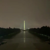 Blikseminslag in Washington Monument