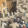 De toerist uithangen in Rome