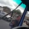 Man is boos op buschauffeur in Londen