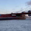 RE: Containerschip Rotterdam Willemsbrug