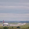 Delta vliegtuig ploft motor bij takeoff