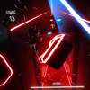 VR Guitarhero met lightsabers