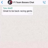 BREEK: Whatsappjes F1 Teambazengroep gelekt!