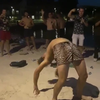 Dance-off op het strand