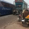 Met de bus in India 
