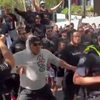 Maori's doen tegendemo tegen Palestina/Hamas supporters