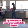 Mama mag voor het eerst VR'en