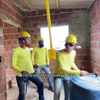 Braziliaanse bouwbakkers geven showtje 