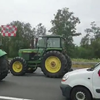 Boeren blokkeren A67 