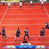 Internationale dodgebal wedstrijd tussen USA en UK