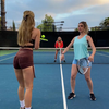 Lekker ballen op de tennisbaan
