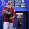Zlatan wint ff met AC Milan het kampioenschap 