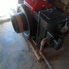 Dieselmotortje in de schuur