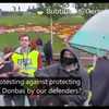 Pro-Russische demonstrant wordt gearresteerd in Rusland