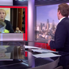 Vrouw live op BBC tv gestoord