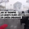 Politiebeelden bij de Arc de triomphe