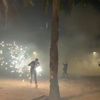 Festival in Valencia met vuurwerk