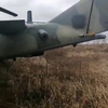 Beschadigde Russische Kamov heli op de grond