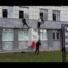 Schoolschutter in Perm, Rusland
