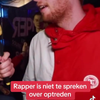 Rapper niet te spreken over optreden