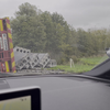 Vrachtwagen gaat er bij liggen in Reeuwijk