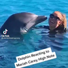 Mariah Carey kan met dolfijnen praten